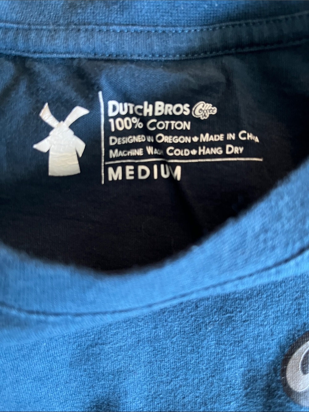 Dutch Bros Blue Logo Crewneck Tee Unisex - Picture 4 of 4